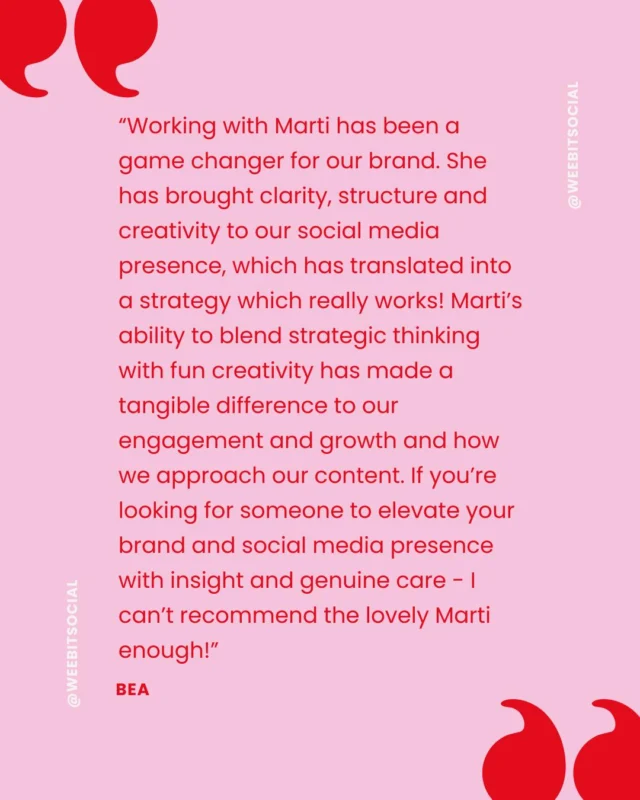 I have some space for a new strategy and monthly coaching and accountability client from the end of August. If you'd like to get more creative - and strategic when it comes to promoting your business online get in touch and lets chat! 

#socialmediamarketingstrategy 
#womeninbusinessscotland